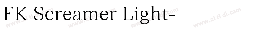 FK Screamer Light字体转换